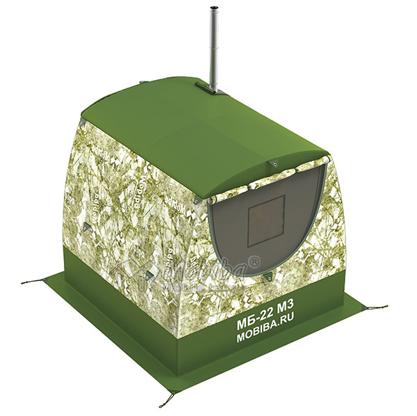картинка Мобильная баня и жилая палатка «Мобиба МБ-22 М3» (цена без печи) от производителя Мобиба